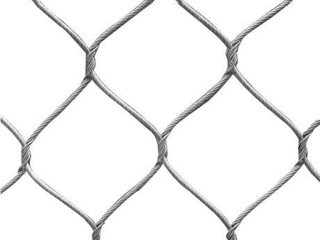 There is a handwoven type of rope mesh fencing.