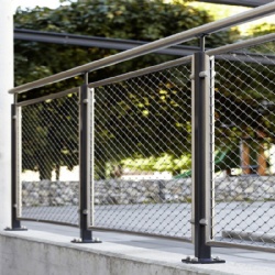 Stainless Steel Balustrade Cable Mesh for Passageway Railing